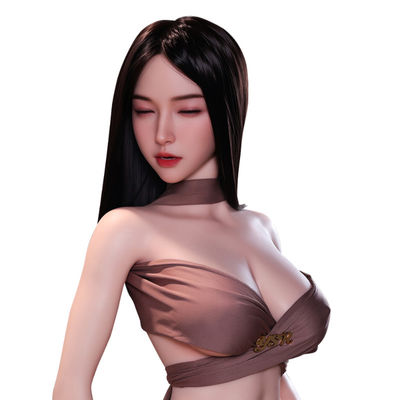 comprare SexToys testa per il pompino con capelli lunghi neri e dritti, silicone a pinza, testa di sexdoll per il pompino fabbricazione online